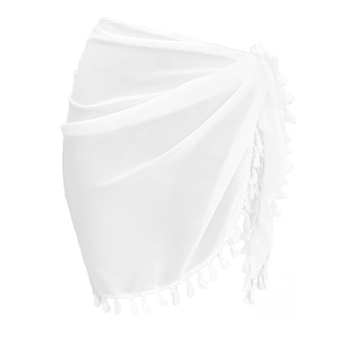 Enwye Falda Playera Para Mujer Con Protección Solar, Ideal Para Playa, Piscina Y Otros Entornos (blanca)