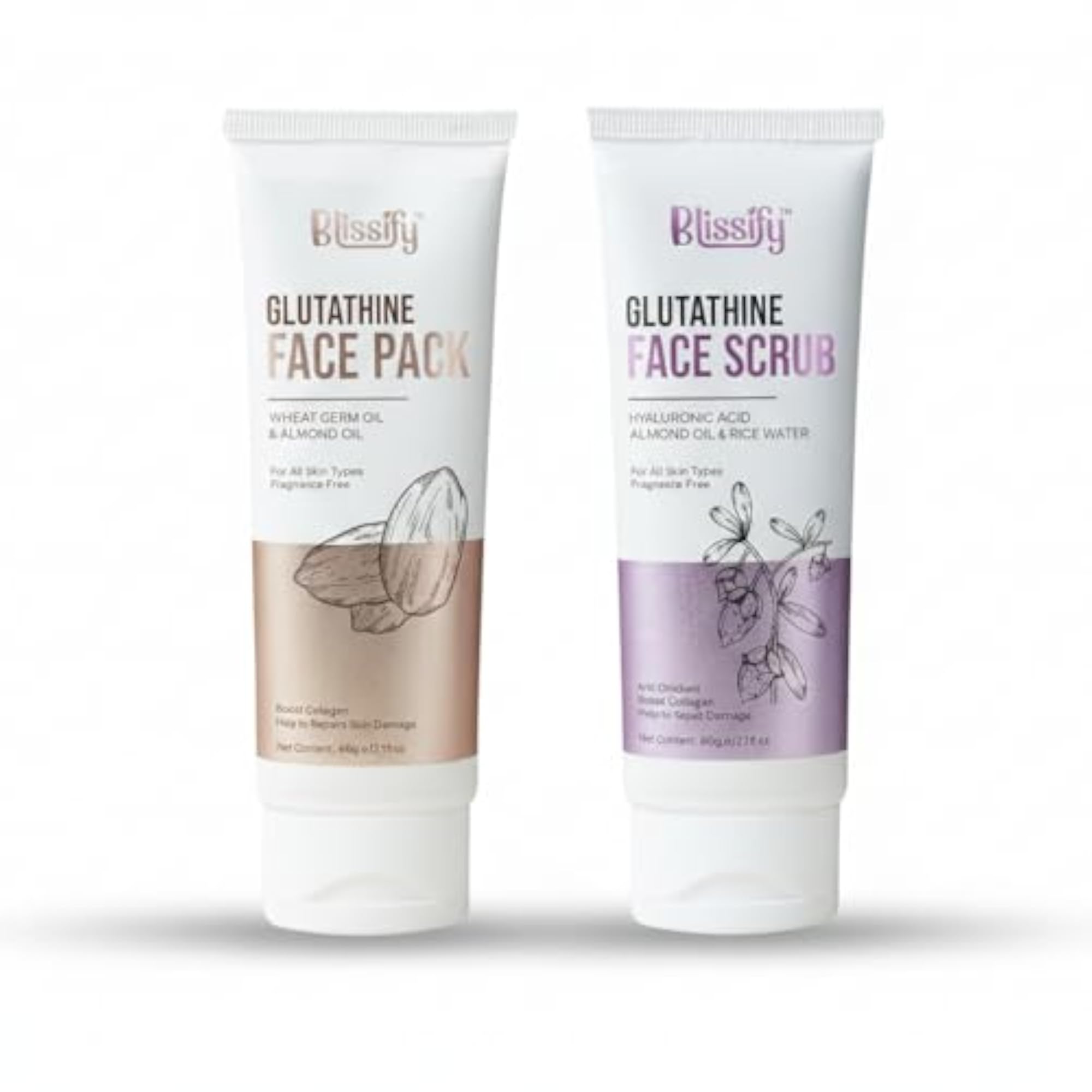 Skin Refining Duo: Glutathione Face Pack & Scrub