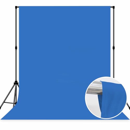 Blue Photo Backdrop Professional Photography Background Polyester 5x7ft by MIZSYE - Used condition - Image 2