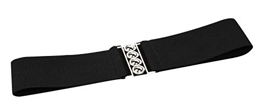 Women's Wide Stretch Belts Retro Fashion Elastic Cinch Corset Waist Belt For Dresses3