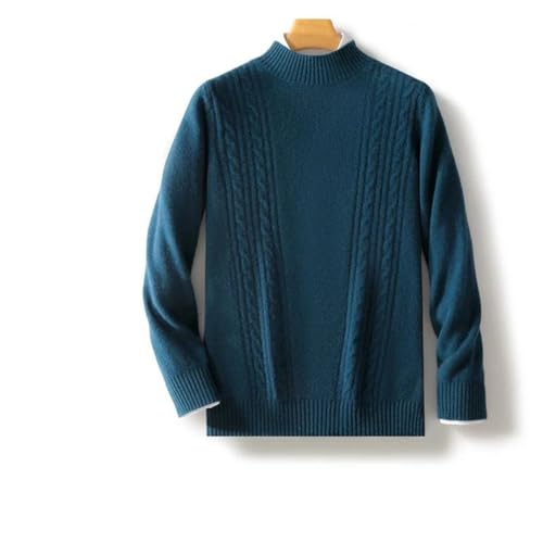 Men Solid Color Merino Wool Long Sleeves Sweater Pullover Cashmere Loose Soft Clothing Top2
