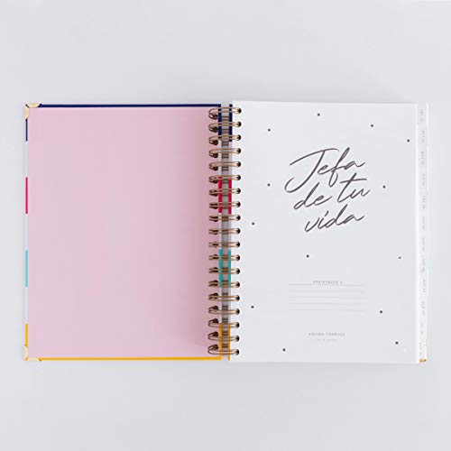 Agenda giornaliera 19-20. Jefa a righe. Grande