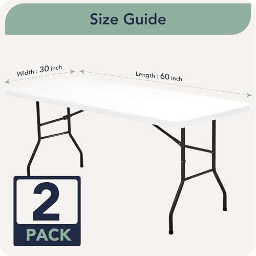 RichSets Rectangle Fitted Tablecloths with Elastic, 2 Pack, Reusable by RichSets - Used condition - Image 7