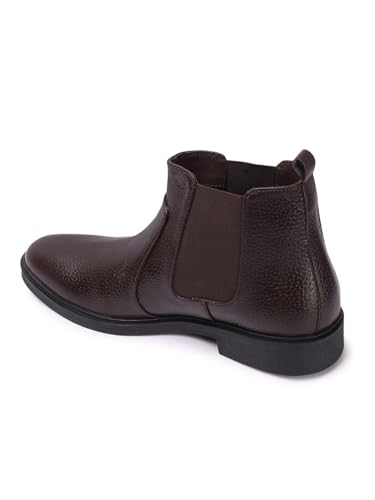 Image of Carlton London Men's Chelsea Comfortable Round Toe Boot with Buckle