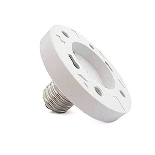 FINELED E27 to GX53 Adapter,E27 female to GX53 male Cablematic LED Light Bulb Holder Adaptor(Pack of 1)