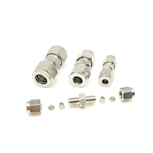 Conector de acero inoxidable 304 de 20mm con doble bicono para tuberías 7