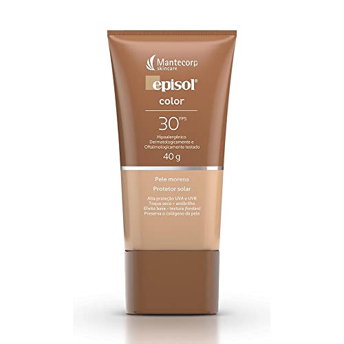 Mantecorp Skincare Protetor Solar Color Pele Morena Fps 30 40G Episol