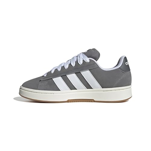Adidas Men's Grand Court Alpha, Grey/White/Off White, 4