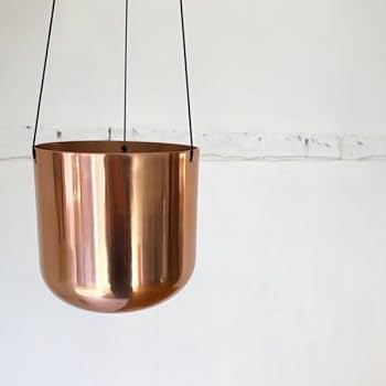 Amazon.co.jp: Raakel Hanging pot Copper φ14cm×H14cm ハンギング