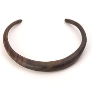 81stgeneration Natural Wood Choker – Brown Torque Handmade Necklaces – Wooden Chunky Necklace for Women – Boho Gothic Jewellery – Tribal Statement Necklace – Witchy Accessories