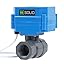 U.S. Solid 1/2 Inch UPVC Motor Ball Valve, Electric Ball Valve, Plastic ...