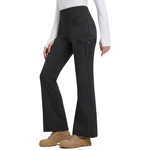 baleaf Women's Fleece Lined Waterproof Hiking Pants Cover