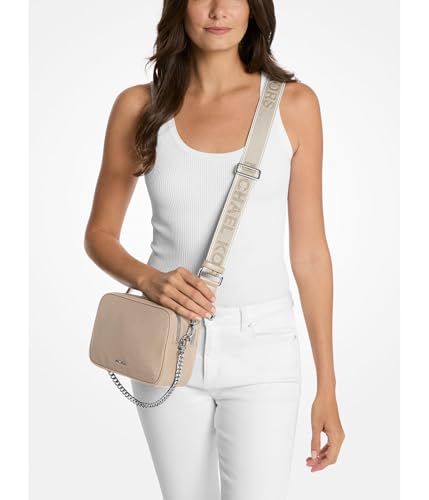 Image of Michael Kors Bryant Medium Double Zip Chain Camera Crossbody Bag