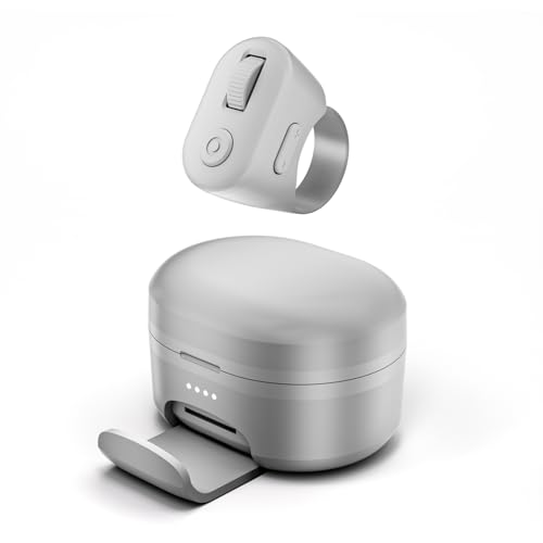 Tiktok Scrolling Ring with Phone Stand, Page Turner for iPad & Android Tablet Ebook Reading, Bluetooth Connected, Remote Control for iPhone Series, iPad, Android Phone, and More