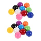 POPETPOP 20 Stück Teiliges Kleine Bunte Kunststoffbälle für Nahtlos Rollende Ersatzkugeln für Kugelbahnspiel Vielseitig für Lernspiele Fördert Soziale Interaktion und Langlebig