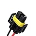BlyilyB Set-2 H11 H8 Pigtail Socket Wiring Harness Harness Female and Male Connector for Headlight Fog Lamp