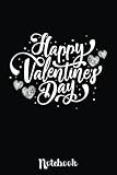 2019 Happy Valentine's Day T-shits Heart For Women Men Gift: Cute Valentine's Day Notebook, Great Gift for Boyfriend, Girlfriend, Best Friend, Wife, Husband, Men, Women