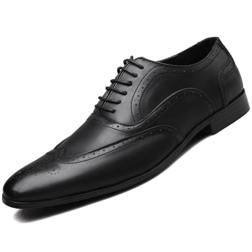 Men's Brogues Business Formal Shoes Office Derbys Comfortable Lace-ups Fashion Wedding Shoes Dress Oxfords for Men