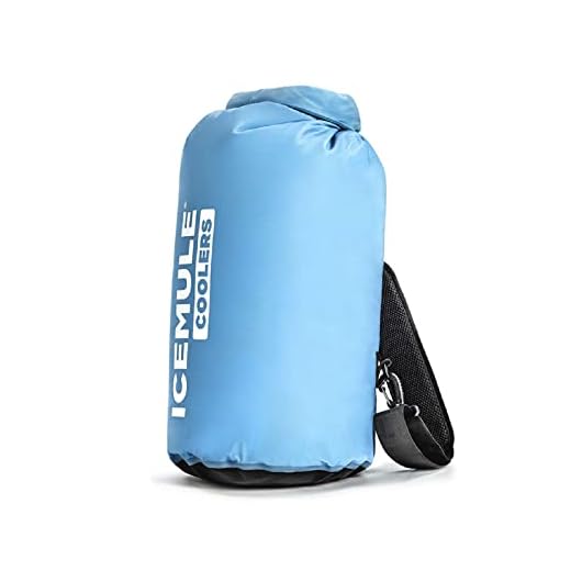 IceMule 1004 Classic Small Collapsible Portable Soft Sided Roll Top 10 Liter 6 Can Lightweight Insulated Waterproof Leak Proof Backpack Cooler Sling Bag, for Hiking, Camping, Fishing, Picnic
