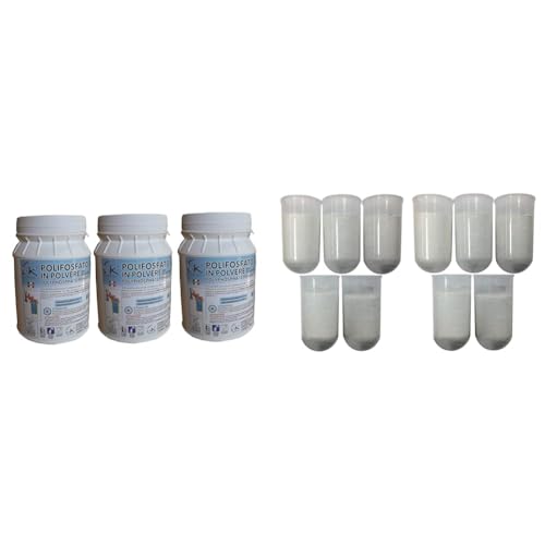 Immagine prodotto: Polvere di Polifosfato WK | Ricarica Universale 3x1Kg per Dosatori | Norme CEE & Ricariche Super Concentrate di Polifosfato (10 Pezzi) - Protezione Anticalcare e Anticorrosiva