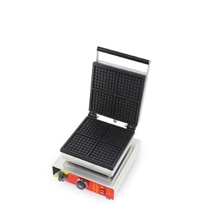 4-Scheibe Belgische Waffelmaschine Für Fluffige Goldene Waffeln Elektrisches Waffeleisen Temperatur- Und Zeitsteuerung Rostfreier Stahl Für Waffeln, Rösti Oder Frühstück, Mittagessen Und Snacks 1500W – Bild 6