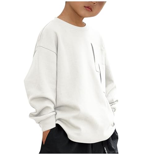 DDAPJ pyju Boys Sweatshirts Patchwork Long Sleeve Pullover Drop