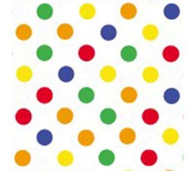 Dots Primary Print Tissue Paper 500 x 750mm 240 Sheets