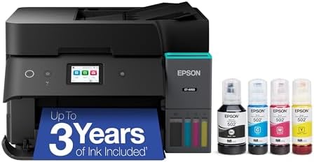 Epson EcoTank ET-4950 Wireless All-in-One Color Supertank Printer...