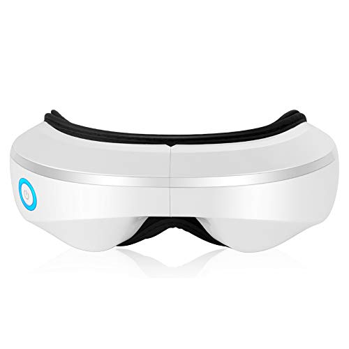 Augenmassagegerät mit Wärme, Vibrations-Luftkompression, kabellose Musik, wiederaufladbare Augenmaske, zur Linderung der Augenbelastung, Augenringe, trockene Augen, verbessert den Schlaf Cover