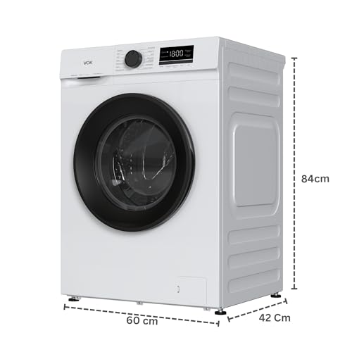 Miniatura 3 de Vok Lavadora Evw-6bawl2410 6 Kg Carga Frontal Clase A, Inverter Silencioso, 14 Programas, 1000 Rpm, Vapor Antiarrugas, Fondo Reducido 42cm , Blanco