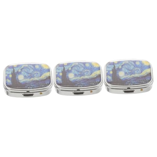 Pilulier de voyage Healvian de poche, étui étanche 3 pièces pour organiser vos suppléments