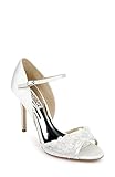 Motif floral Badgley Mischka Femme Carter Sandale à Talon, Blanc Soft, 42 EU
