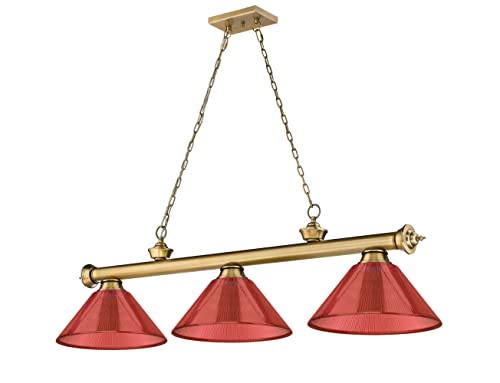 Z-Lite 2306-3Mb-Arbg Cordon - 3 Light Billiard In Traditional And Classical Style-18.75 Inches Tall And 14 Inches Wide, #TOP5