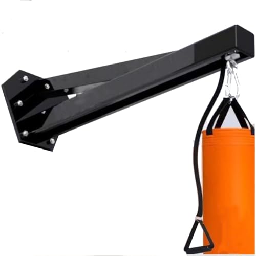 GRRICEPL Heavy Punch Bag Wall Bracket, Boxing Punching Bag Shelf, with Flexible Movable Guide Rails, Multifunctional Sandbag Holder for Gym
