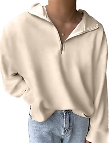 RUFFLOG®︎ HALF ZIP SWEATSHIRT BEIGE HALF ZIP SWEATSHIRT BEIGE – RUFFLOG