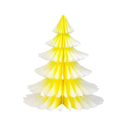 Talking Tables Premium Reusable Christmas Table Decorations-3 Pack Paper Honeycombs, Mini Xmas Trees for Tabletop Windowsill Display - Image 3