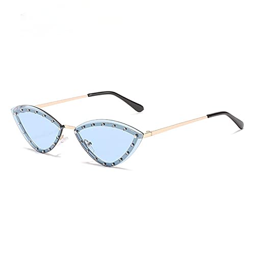 Lunettes de soleil triangulaires légères sans monture fini alliage anti-marques sur le nez