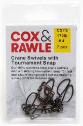 Cox & Rawle Sea Fishing Crane Swivels With Tournament Snap - 1Pc