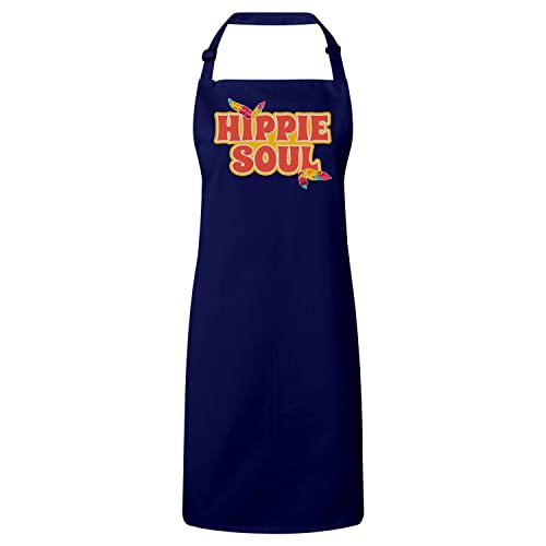 Tablier cuisine hippie soul 70's parfait pour vos barbecues et soirées musicales en terrasse