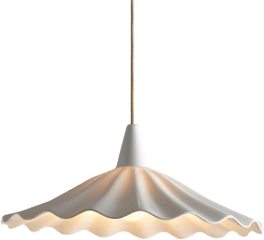 Lustre suspendu japonais en céramique pour illuminer votre balcon ou couloir