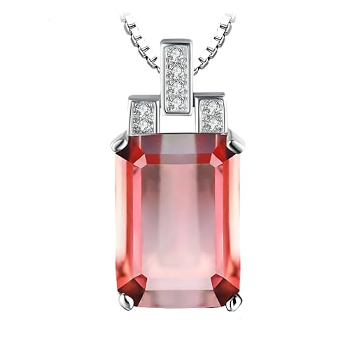 Gemstone Necklaces 6ct Emerald Nano Simulated Zultanite Color Change Diaspore Pendant Necklace 925 Sterling Silver-A65