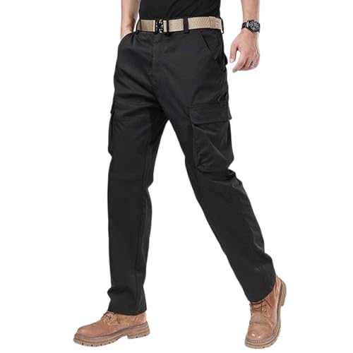 DuDubaby Big and Tall Pants for Men Vintage Paratrooper Outdoor Comfortable Casual Hiking Tactical Stretch Military Combat