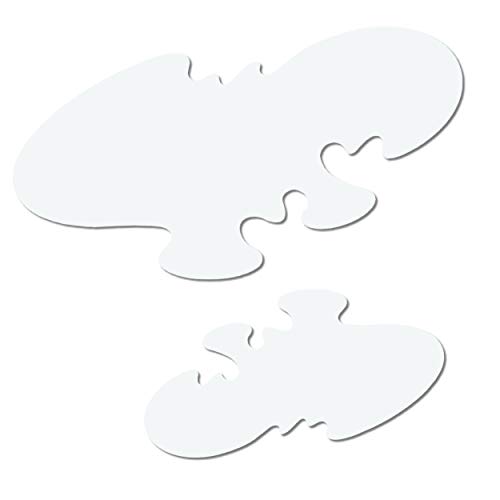 Herterich Products Kit de pochoirs Airbrush | pour le feu et les flammes 2 pièces | Précision découpée au laser | Réutilisable et résistant aux solvants | 30x20cm