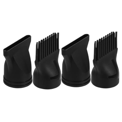 SKISUNO 4pcs Hair Dryer Diffuser Professional Styling Nozzles for Home Salon Use Includes Comb Concentrator Attachments for All Hair Types