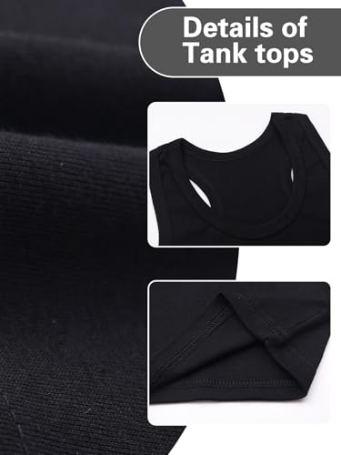 Image of Soft Undershirt Tank Top Cotton Sleeveless Shirts for Girls Or Boys