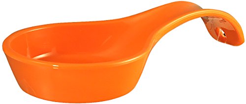 image for Calypso Basics by Reston Lloyd Spoon Rest, Orange, 3.9 x 7.75