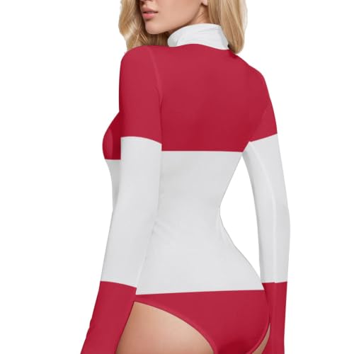 Cuello alto en body de manga larga GuoChe y bodis moldeadores para mujer con estilo sexi 3