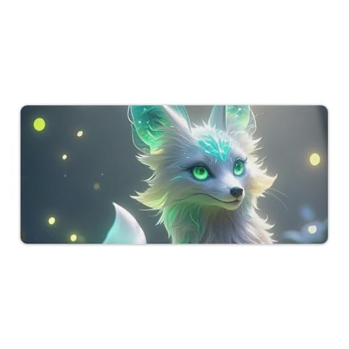 Fox �}�E�X�p�b�h ����~�߃��o�[�f�X�N�}�b�g �[�ɃX�e�b�`���� ��^�}�E�X�p�b�h �L�[�{�[�h/�m�[�g�p�\�R��/�I�t�B�X&�z�[���f�R���[�V�����p 40x90cm
