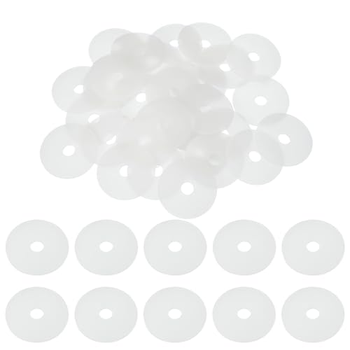 Rondelle plate M8 en silicone blanc 8x40x2mm uxcell pour l'étanchéité des tuyaux, lot de 30 pièces