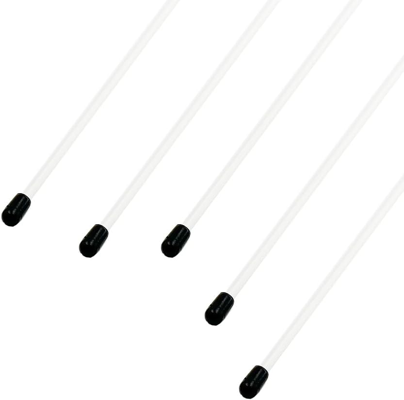 5PCS RC Toy Universal Plastic Antenna Pipe Tube Sleeve with Cap for RC Boat Ship Car Truck DIY Model Toy Building Parts (Transparent, 320mm Length)